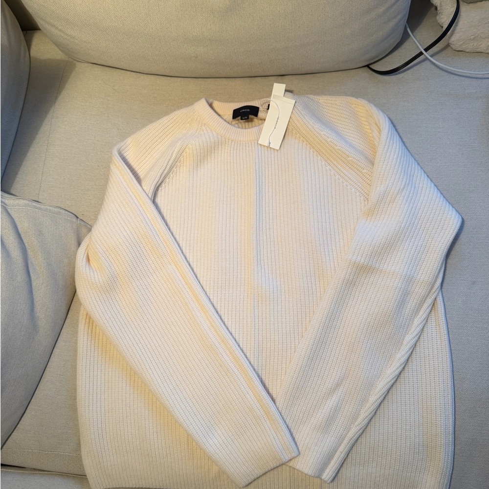 Men’s Vince Cream Sweater - cashmere/wool